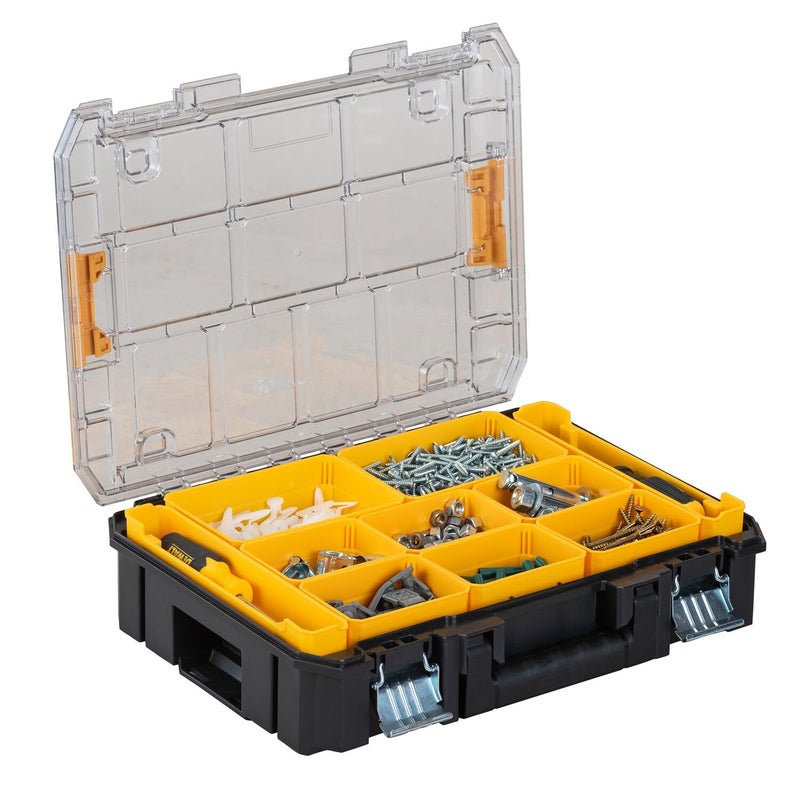 DEWALT TSTAK Tool Organizer, Small Parts Tool Box with Removable Compartments (DWST17805) - Image 2