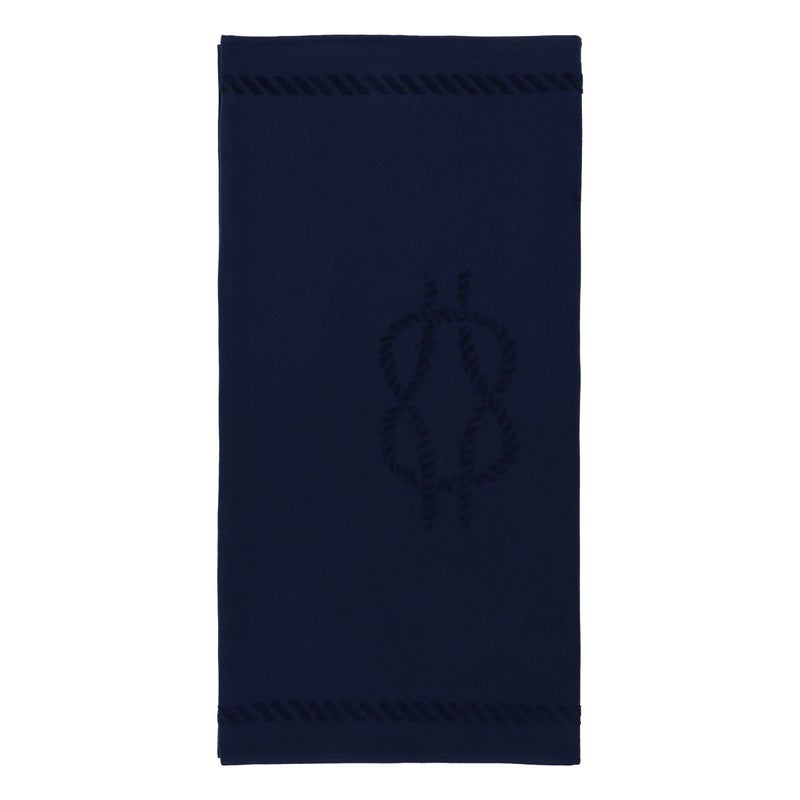Anemoss Large Size Beach Towel, 100% Turkish Cotton, Sailor Knot Design, Navy Blue, High Absorbent, Soft Towel, 70x140cm - Image 3