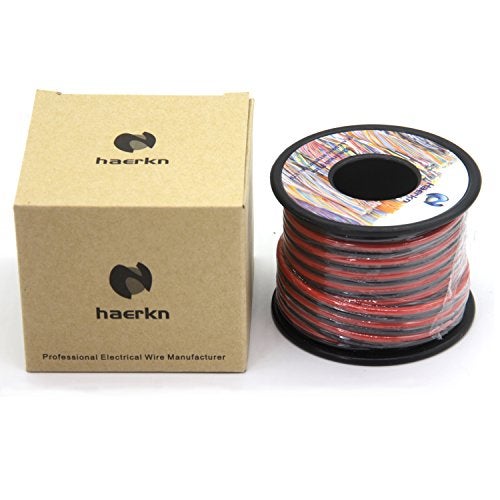 Haerkn 16 awg Silicone Electrical Wire 2 Conductor Parallel Wire line 60ft [Black 30ft Red 30ft] 16 Gauge Soft and Flexible Hook Up Oxygen Free Strands Tinned Copper Wire - Image 5