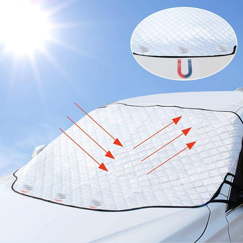 Excefore Car Windscreen Sun Shade UV Front Screen Sunshade Cover Protector - Image 1