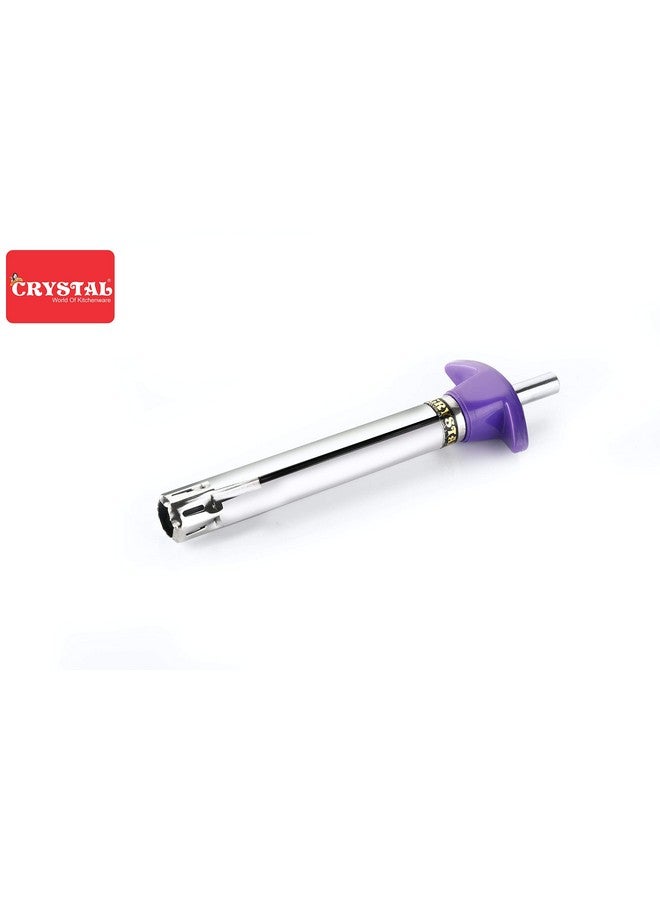 Crystal - LI002 Stainless Steel Lighter, Aristo, Assorted (Color and Design May Vary) - Image 1