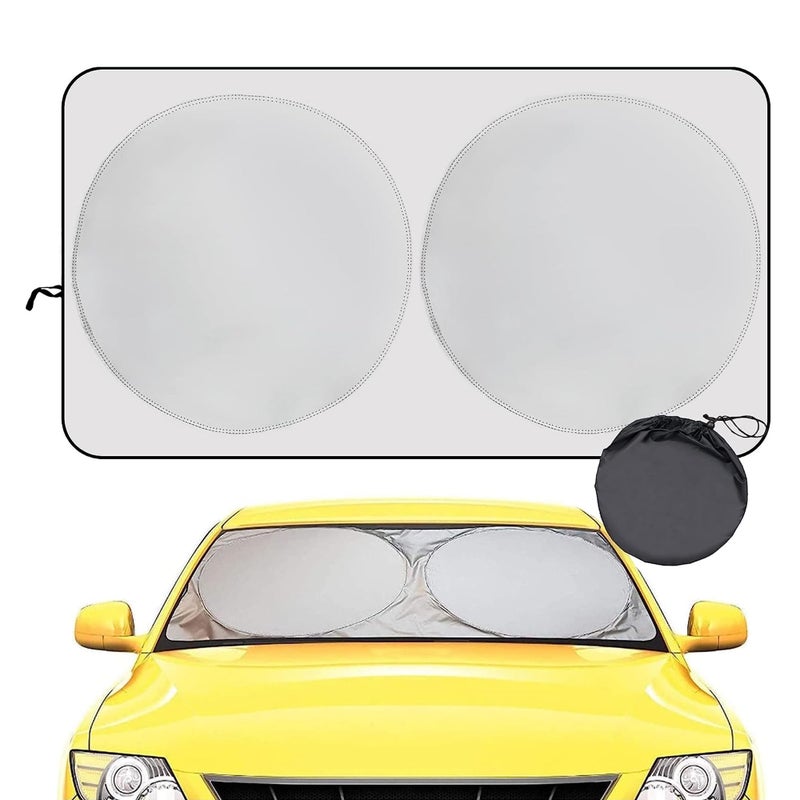 الكبريت مظلة الشمس للزجاج الأمامي للسيارة من سلفار مع حقيبة تخزين الظل الشمسي الوحيد المعتمد القابل للطي الذي ثبت أنه يمنع 9987 الأشعة فوق البنفسجية الحماية من أشعة الشمس ملحقات التبريد الداخلي للسيارة كبيرة