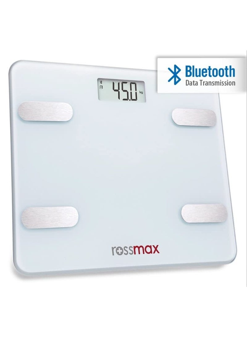 Rossmax WF262BT Swiss Design Smart Body Fat Monitor Scale - Bluetooth Digital BMI Weight Scale with Body Fat Analyzer & Composition Monitor - App-Enabled Body Weight Scale - Image 3
