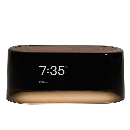 Loftie Alarm Clock with Sound Machine – Smart Alarm Clock with Light, White Noise, Bluetooth Speaker, Night Light Sound Machine, 100+ Sounds, Blackout Mode, No WiFi Mode, Optional Subscription -Coffee - Image 1