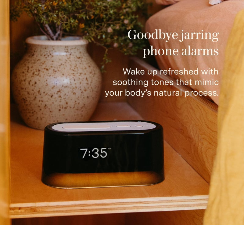 Loftie Alarm Clock with Sound Machine – Smart Alarm Clock with Light, White Noise, Bluetooth Speaker, Night Light Sound Machine, 100+ Sounds, Blackout Mode, No WiFi Mode, Optional Subscription -Coffee - Image 5