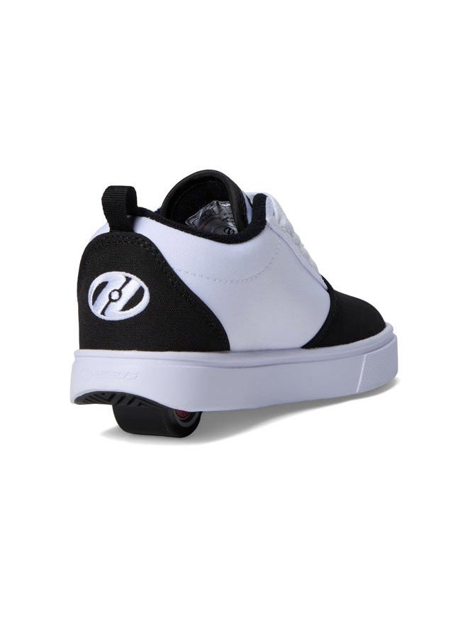 HEELYS Unisex-Adult Pro 20 Emb (Little Big Kid Wheeled Heel Shoe, Black/White, 8 Women/7 Men - Image 5