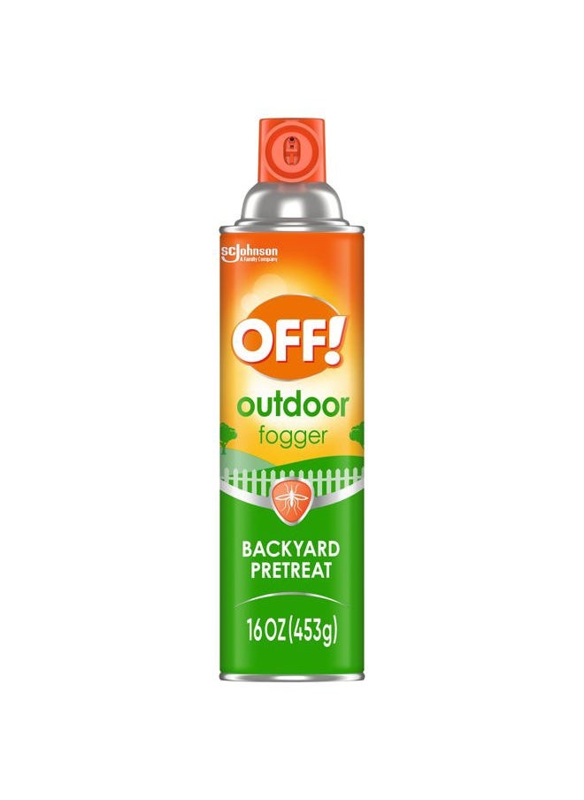 OFF! Outdoor Insect & Mosquito Repellent Fogger, Backyard Pretreat, Kills & Repels Insects in an up to 900 sq, ft, area, 16 oz  - Image 1