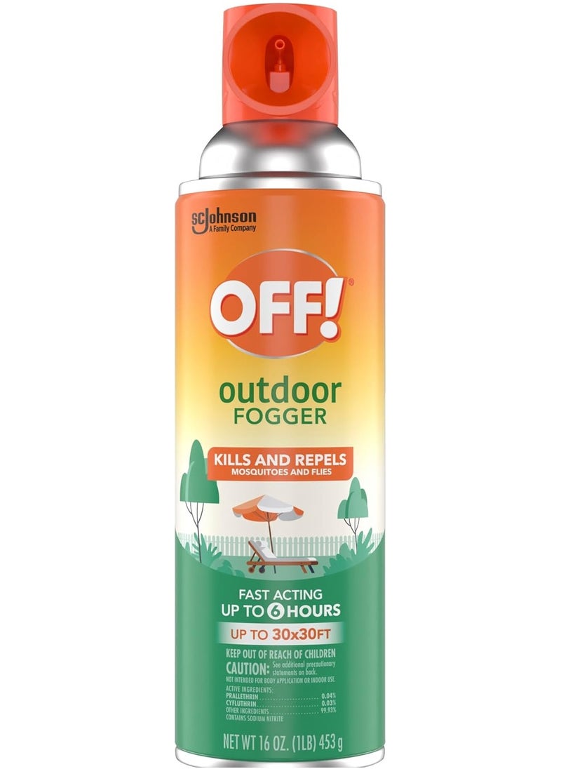 Outdoor Fogger, Kills and Repels Mosquitoes and Flies, 16 oz