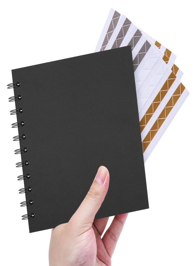 Hiwhy Polaroid Scrapbook Photo Album, 6.3"x6.3" DIY Scrapbook Album Hardcover Kraft Paper with 20 Sheets 40 Pages, Stylish Memory Book for Wedding, Anniervsary, Family, Travel, Black - Image 1