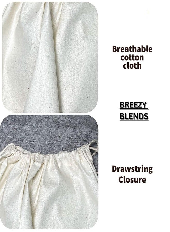 Breezy Blends 5 Pack Cotton Dust Bags for Handbags, Purses, Shoes, Boots & Travel Storage Pouch (18×18 in, Beige) - Drawstring Bag for Protection and Organization - Image 5