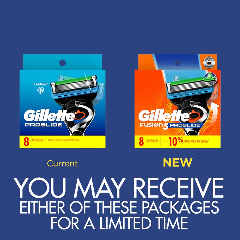 Gillette ProGlide Razor Refills for Men, 8 Razor Blade Refills - Image 2