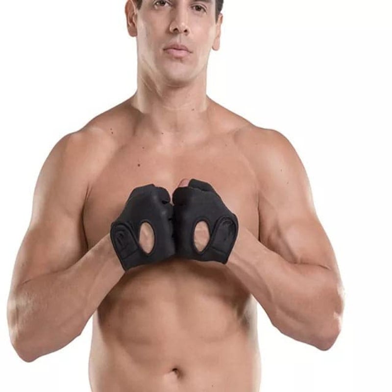 ALKAYAN 1 Pair Cycling Gloves Fitness Gym Weightlifting Half Finger Gloves for Men (L... - Image 5