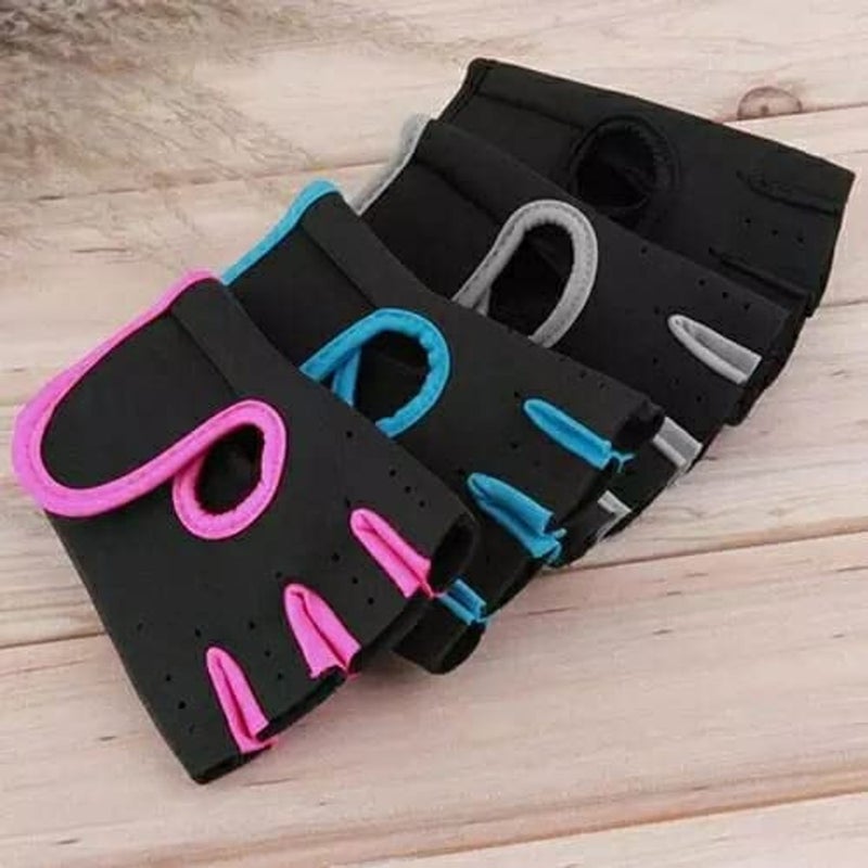 ALKAYAN 1 Pair Cycling Gloves Fitness Gym Weightlifting Half Finger Gloves for Men (L... - Image 2