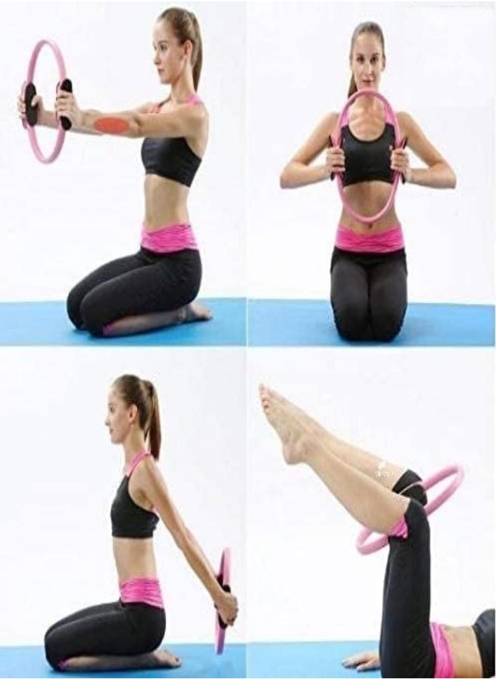 XVersion Pilates Ring Workout - Fitness Circle Yoga Ring for Upper Body Toning, Strength Training & Home Gym Workouts  - Image 5