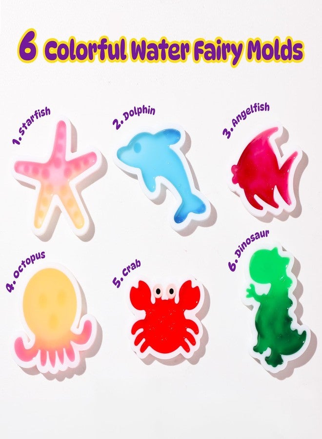 TMOL Magic Water Elf Toy Kit, Aqua Fairy Water Gel Kit for Kids with 10 Magic Gel & 6 Molds,Make Your Own Water Pets & Squishy Toys, Craft Kits for Kids Ages 6 7 8 9 10 Years Old - Image 4