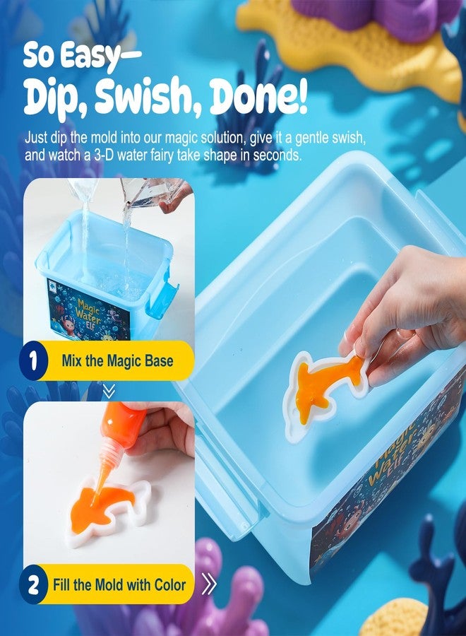TMOL Magic Water Elf Toy Kit, Aqua Fairy Water Gel Kit for Kids with 10 Magic Gel & 6 Molds,Make Your Own Water Pets & Squishy Toys, Craft Kits for Kids Ages 6 7 8 9 10 Years Old - Image 3