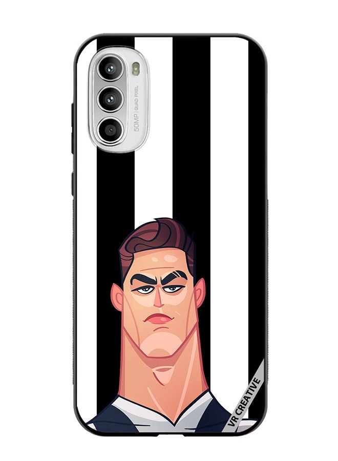 VR CREATIVE Protective Case Cover For Motorola Moto G82 Cr7 Design Multicolour - Image 1