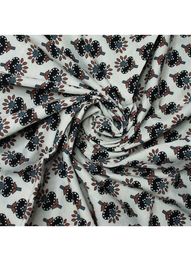 ecotattva Baby reversible quilt khadi cotton white floral printed - Image 4