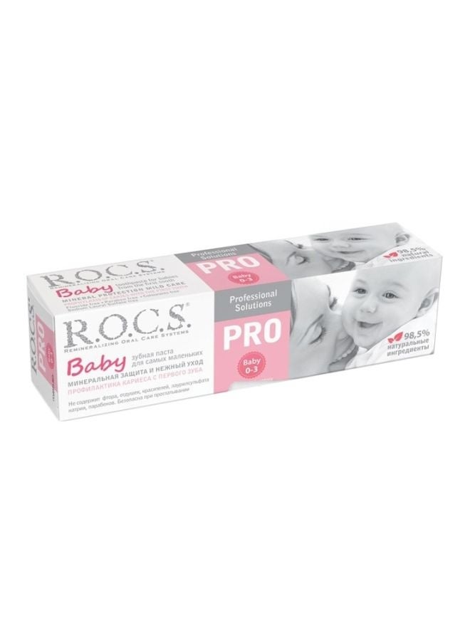 R.O.C.S Pro Mineral Protection Mild Baby Toothpaste, 0-3 Years
