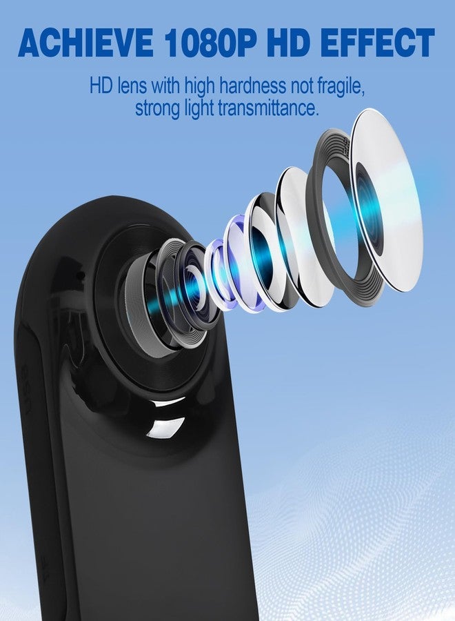 Lian.Ripple.Lian HD 1080P Wireless Cat Camera Collar - Compact Mini Action Camera for Pets Gift - No WiFi (Black-1080P) - Image 5