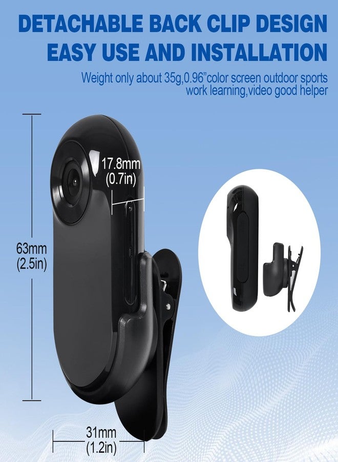 Lian.Ripple.Lian HD 1080P Wireless Cat Camera Collar - Compact Mini Action Camera for Pets Gift - No WiFi (Black-1080P) - Image 3