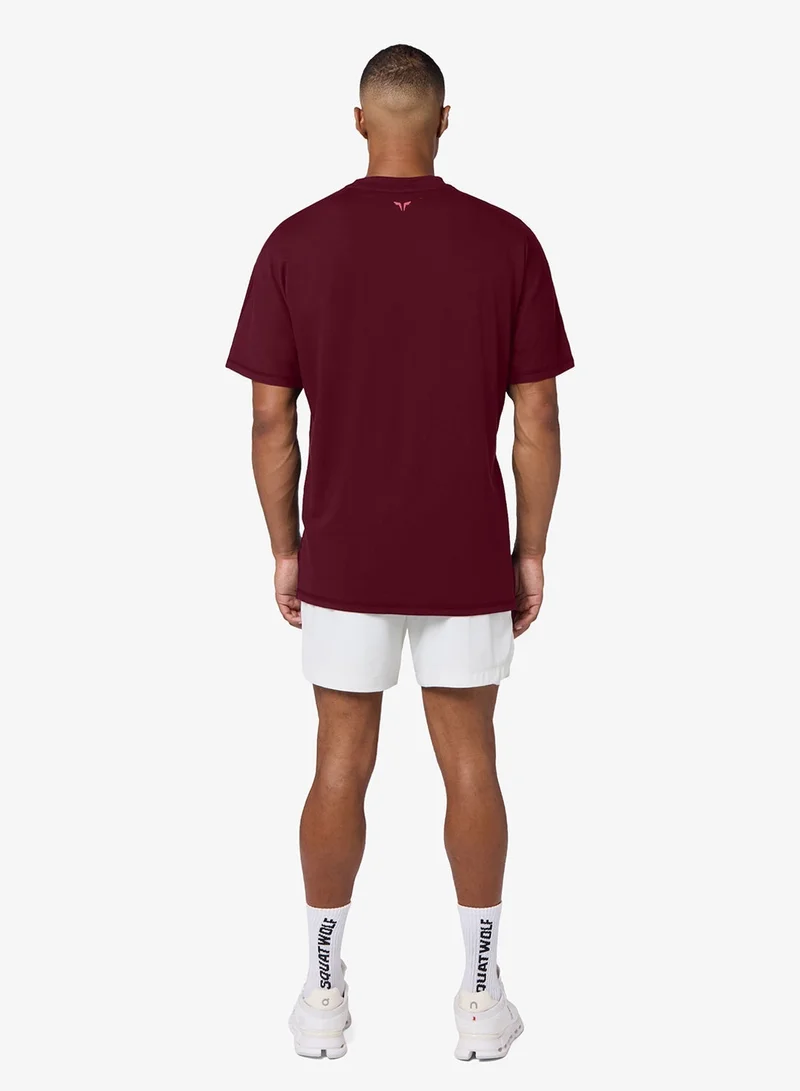 سكوات وولف تي شيرت كبير الحجم بتصميم مضخة