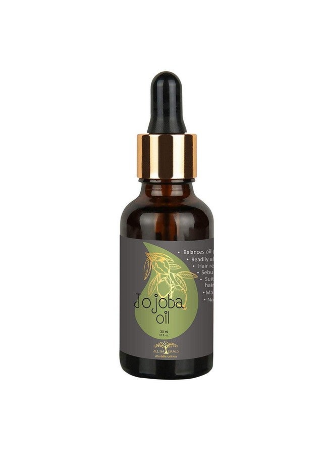 All Naturals - Jojoba Oil For Skin And Hair (30Ml) | Pure & Undiluted | Balancing Oily Skin | Natural Makeup Remover | Hair Vitalizer | Natural Lip Balm | Nail Extension | Cold Pressed Oil - Image 3
