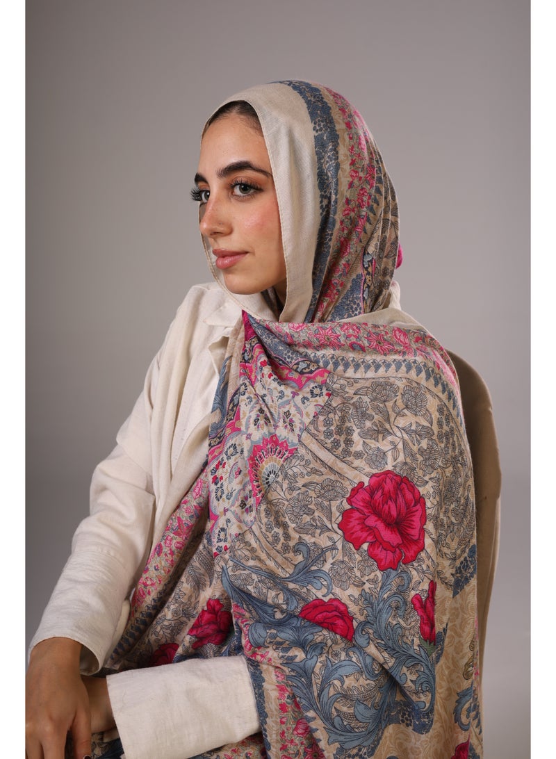 Lavezzi Floral Modal Hijab – Soft Breathable Long Scarf for Women – Lightweight Modest Fashion Headscarf – Elegant Everyday Hijab Shawl (6) - Image 2