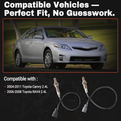 BELKEBIR 2 PCS Oxygen Sensor Upstream Downstream O2 Sensor Compatible with 2005-2011 Toyota Camry 2.4L, 2006-2008 Toyota RAV4 2.4L Replace 234-4622 234-9049 - Image 4