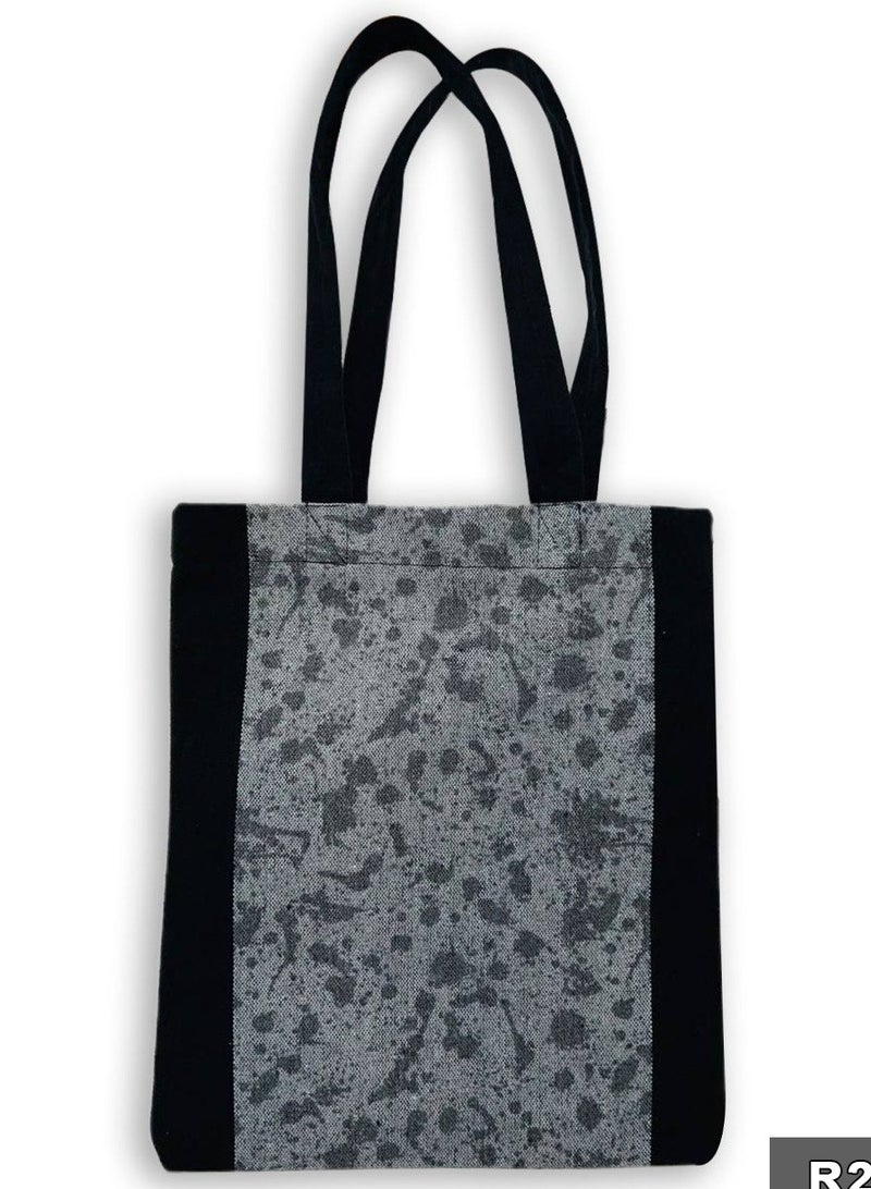 Gharibo Bags casual printed linen tote bag - Image 1
