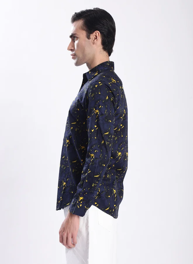 ستايلي Men All Over Print Slim Fit Shirt By Bene Kleed