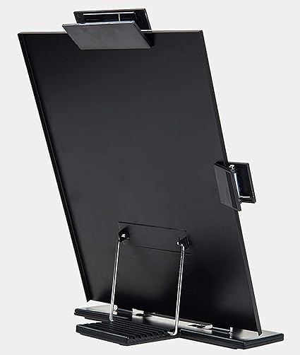 HOMETIC Metal Typing Book Desk Holder for HandsFree Reading Stand Holder for Books Document Draft Reader Paper Stand - Image 2