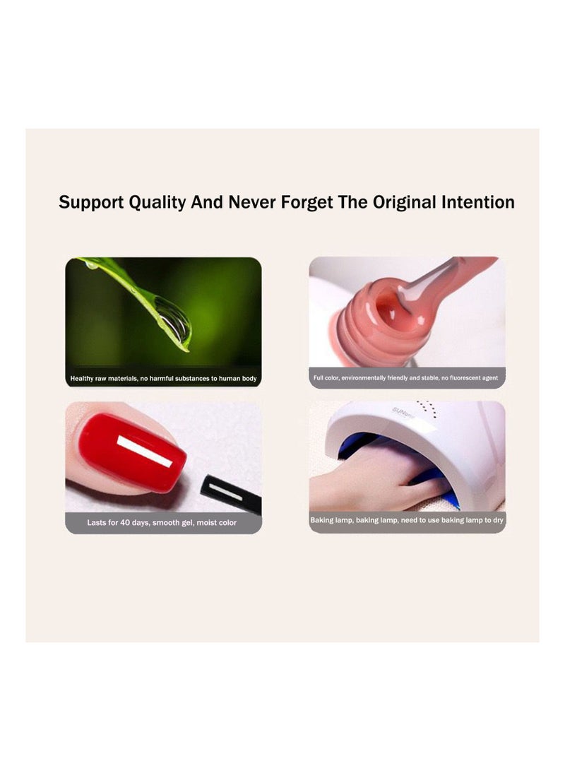 Miss Gooey Gel Nails Polish Set UV LED Needs Super Shiny Color Long Lasting,Cat Eye Glitter with Magnetic Stick Kit ,Quick Drying Magnetic Art Manicure DIY At Home Soak for Women - Image 3