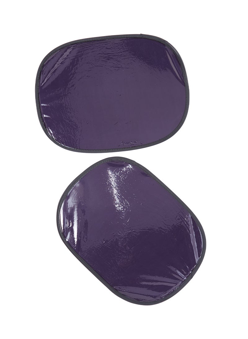 طقم مظلة شمسية غير متحركة لشباك السيارة مكوّن من قطعتين