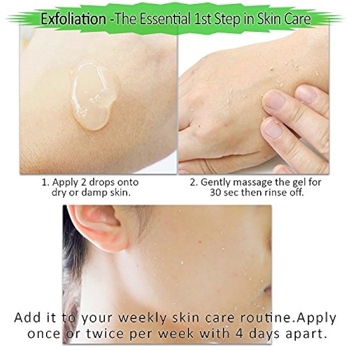 Care Me Facial Exfoliating Gel, Non-Scrub Gentle Exfoliantor for Face & Body, Exfoliates, Peels, and Removes Dead Skin Cells, Reveals Glowing, Brighter Skin, 150 ml/5 fl oz - Image 4