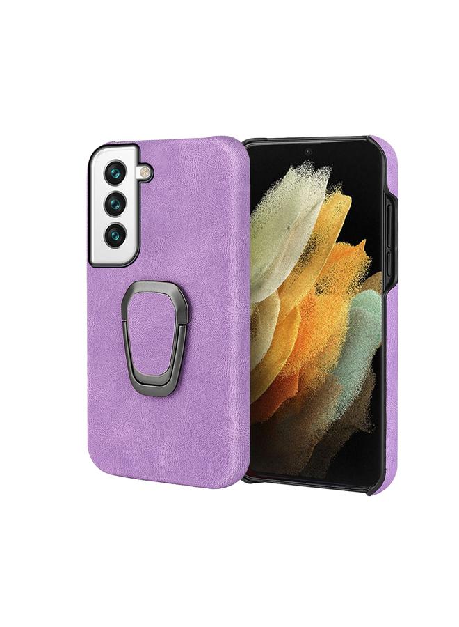 Ring Holder PU Phone Case For Samsung Galaxy S22 5G