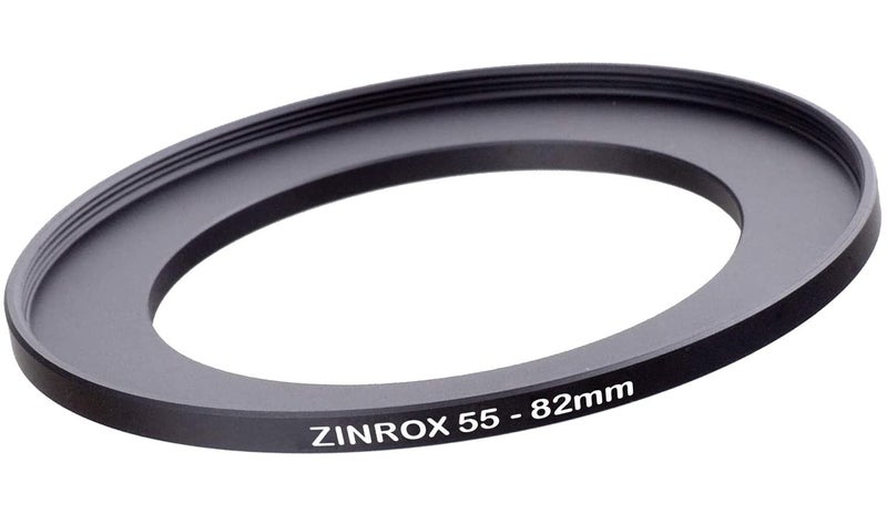 ZINROX ® 55-82mm Step Up Lens Filter Adapter Ring, Set of 1 Piece - Size :-55mm to 82mm Stepping Ring - Image 1