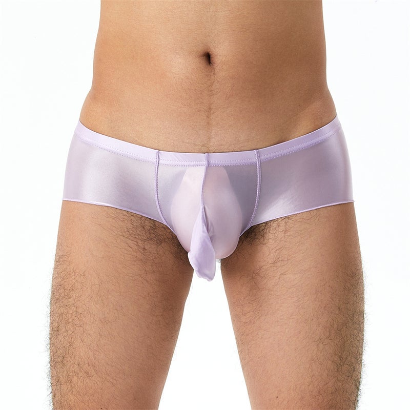 Bullet Separated Thin High Elastic Plus Size Men'S Elephant Nose Jj Set Low Waist Underwear Oil Gloss Silky 7160 - Image 4