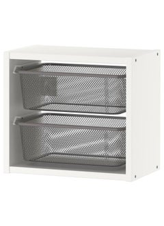 Zaboon Wall Storage, White/Dark Grey, 34X21X30 Cm  - Image 1