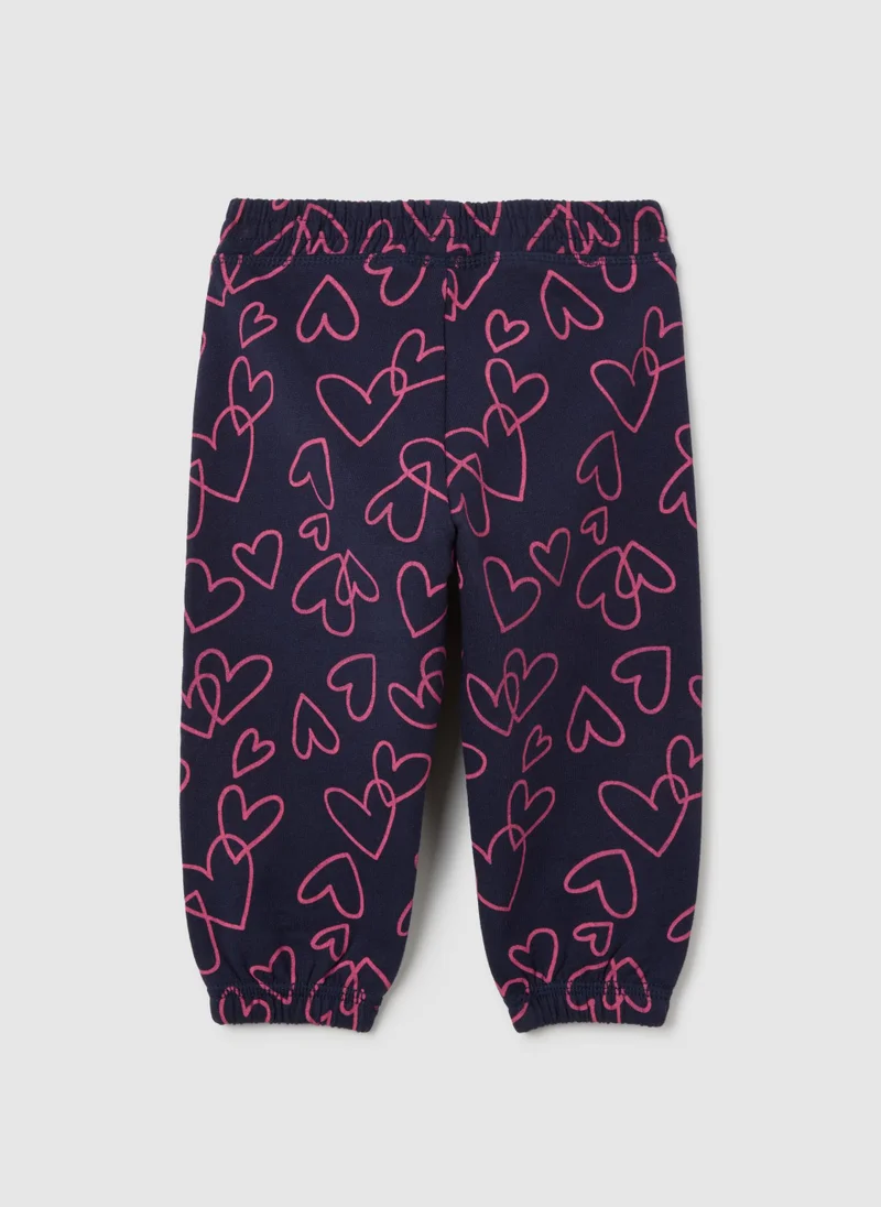 Ovs GIRLS' MULTICOLOUR PURE COTTON REGULAR FIT TROUSERS