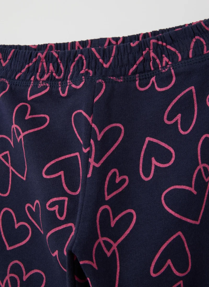 Ovs GIRLS' MULTICOLOUR PURE COTTON REGULAR FIT TROUSERS
