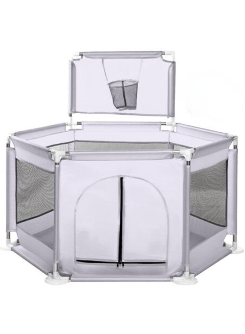 ORiTi Children'S Game Fence, Infant Fence, Baby'S Home Fence, Crawling Fence, Indoor Protective Fence - Grey