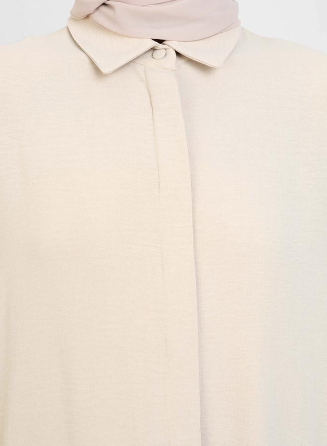 رفقة من مودانيسا تونيك طويل نسائي بيج - Image 5