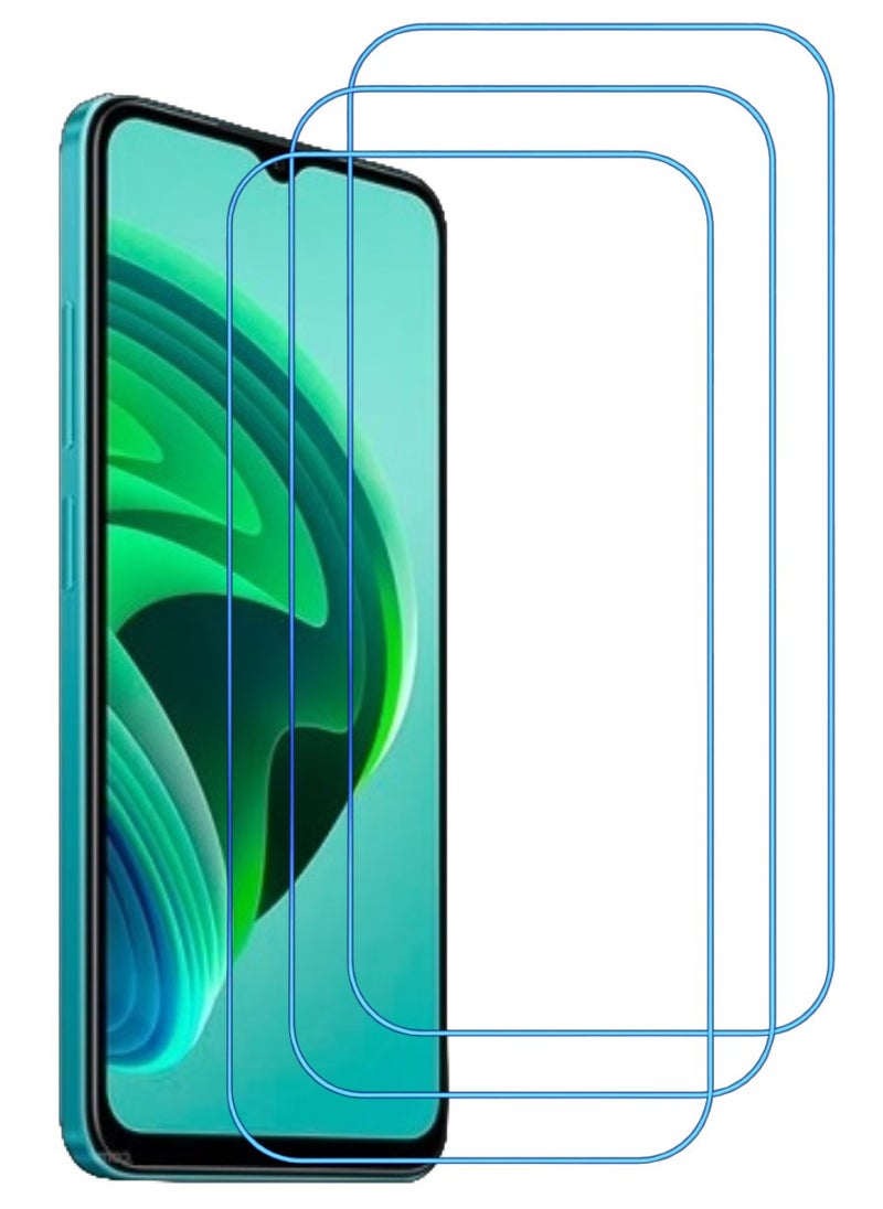 ACLIX 3 Pieces Antistatic ESD Dustproof Premium Quality High Definition Clear Tempered Glass Screen Protector Designed For Xiaomi Redmi Note 11E - Image 1
