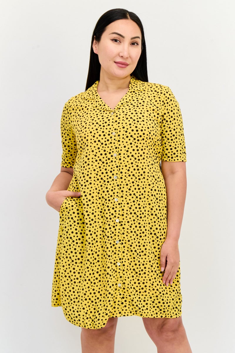 ONLY فستان ميني بنقاط بولكا للنساء، متعدد الألوان - Image 1