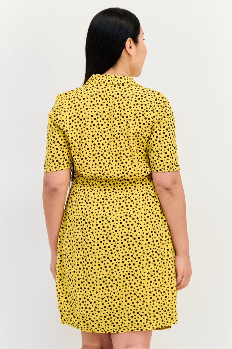 ONLY فستان ميني بنقاط بولكا للنساء، متعدد الألوان - Image 3