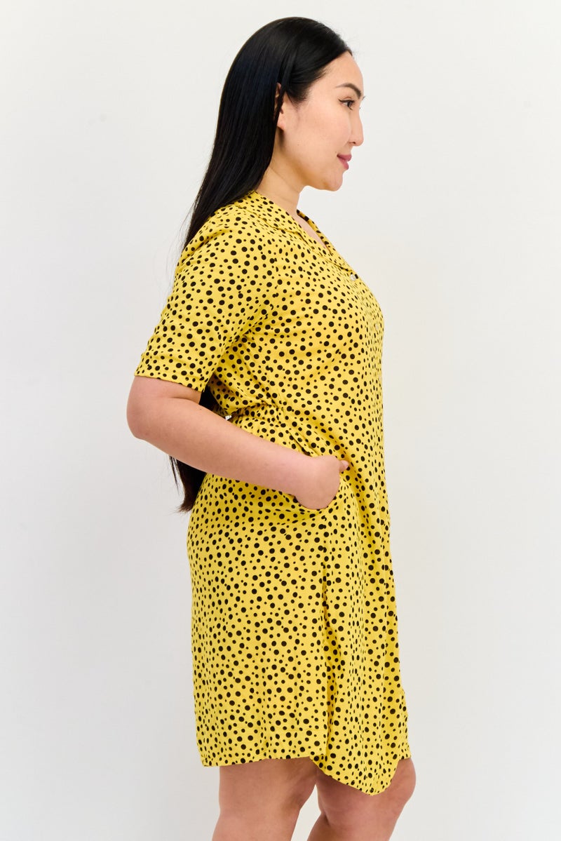 ONLY فستان ميني بنقاط بولكا للنساء، متعدد الألوان - Image 2