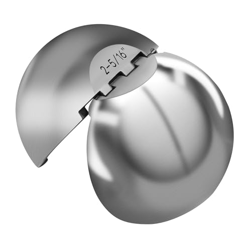 Jeonz Clamshell Tow Ball Adapter, Converts 2 Inch Tow Ball to 2-5/16 Inch, Trailer Ball Clamshell Hitch Accessory, Stainless Steel - Image 1