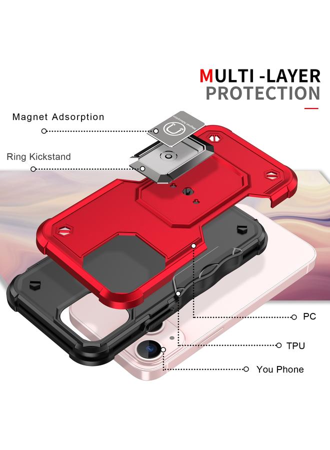 زبون جراب لهاتف iPhone 13 mini مزود بحلقة وغطاء مدرع غير قابل للانزلاق - Image 3