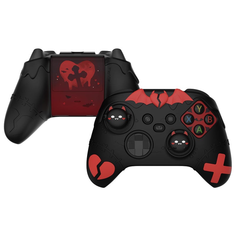 PlayVital Gothic Imp Series Cute Silicone Skin for Xbox Series X S Controller AntiSlip Grip Silicone Cover Protective Silicone Case for Xbox Core Controller with Thumb Grips Black - Image 2